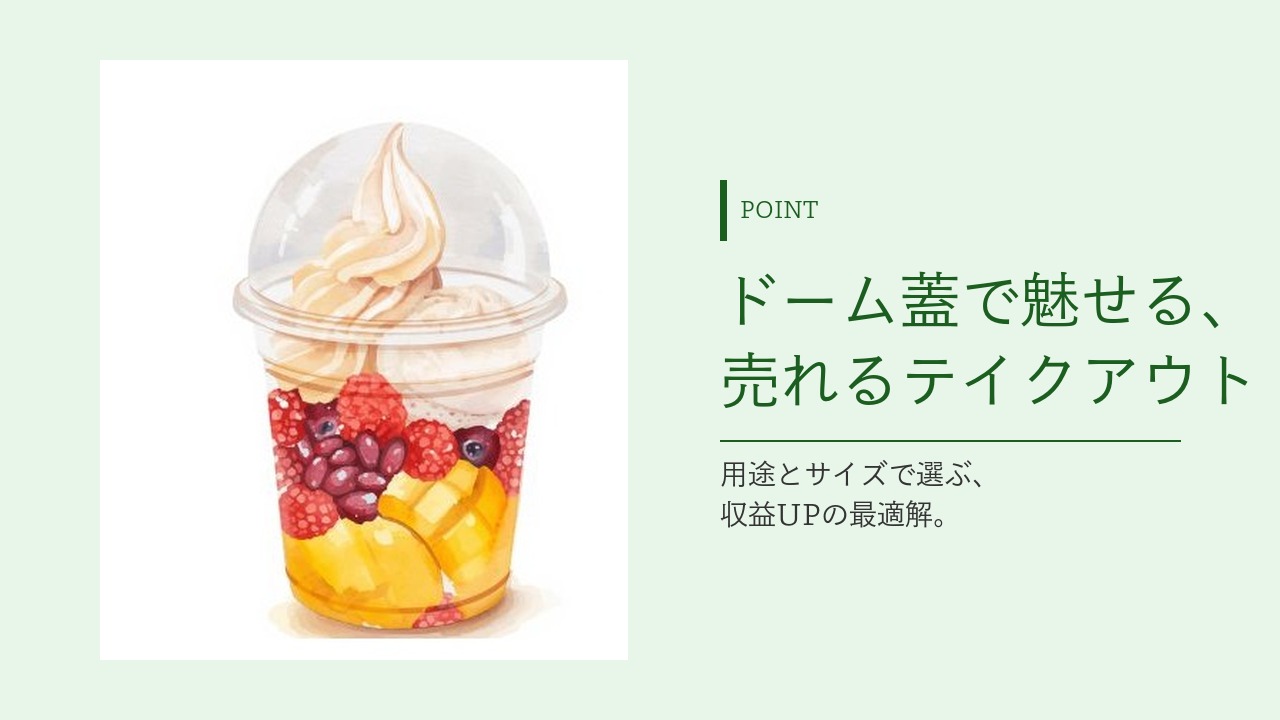 業務用透明プラカップ 水彩イラスト