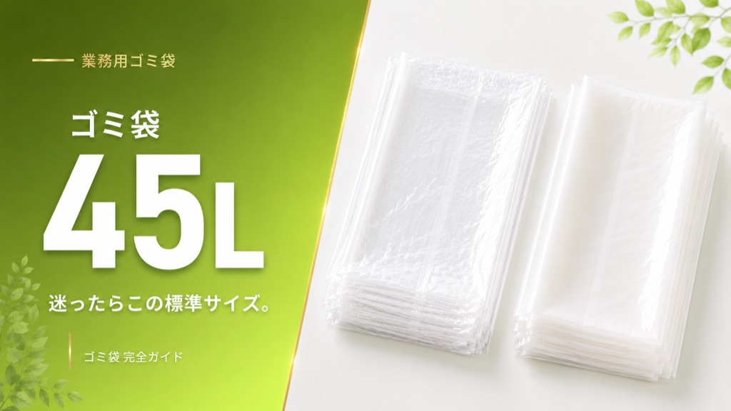 業務用ゴミ袋 45L 透明・半透明