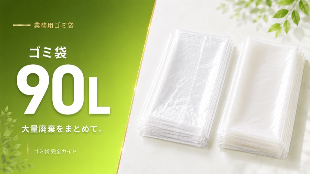 業務用ゴミ袋 90L 透明・半透明